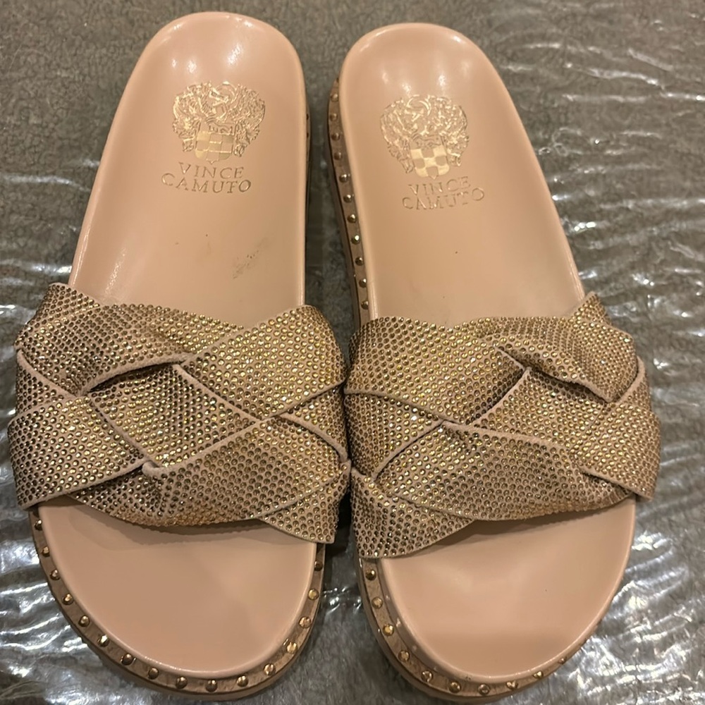 Vince Camuto - gold sandals